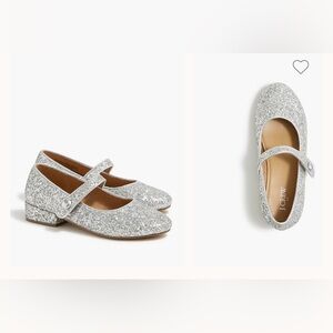 Madewell Girls' glitter low-heel Mary Janes
